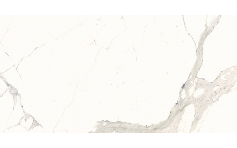 Керамогранит Ultra Marmi Bianco Calacatta Lucidato Shiny (UM6L157536) 75x150