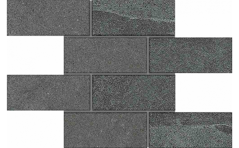 Мозаика Luna Black LN04/TE04 Bricks Big (5x5) неполированный 28.6x35