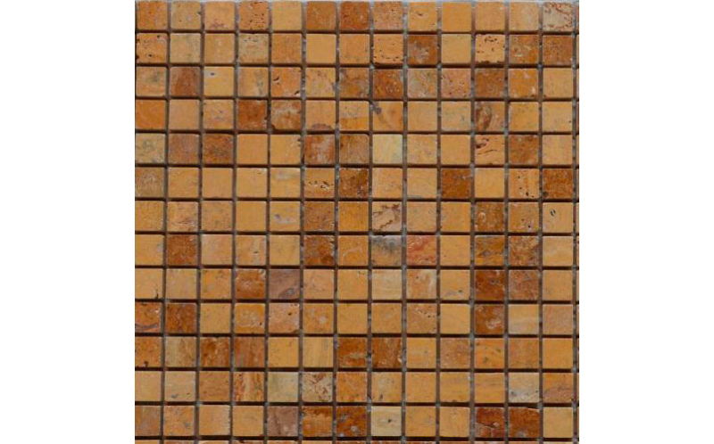 Мозаика Marble Mosaic Travertino Giallo 15*15 305*305