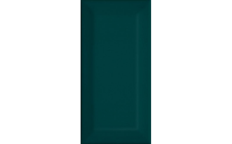 Настенная плитка Клемансо 16059 Зеленый Темный Грань 7,4x15