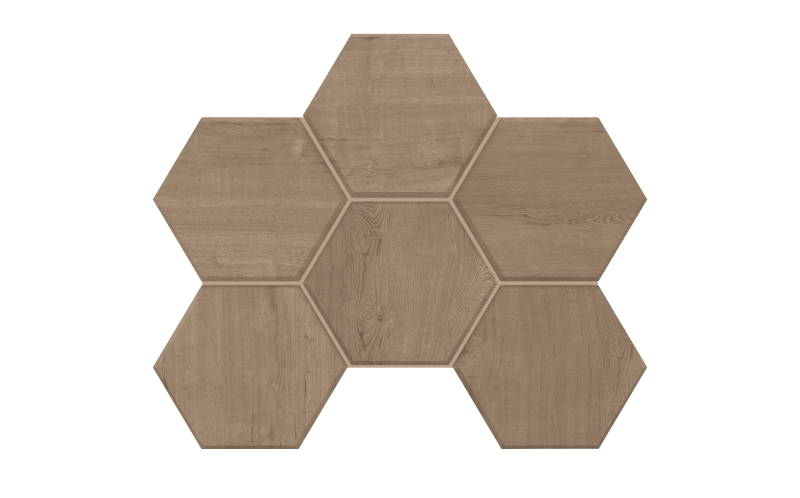 Мозаика Classic Wood Rusty Beige Hexagon CW03 25x28.5