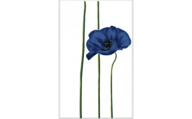Декор Цветок Синий (340012) 25X40