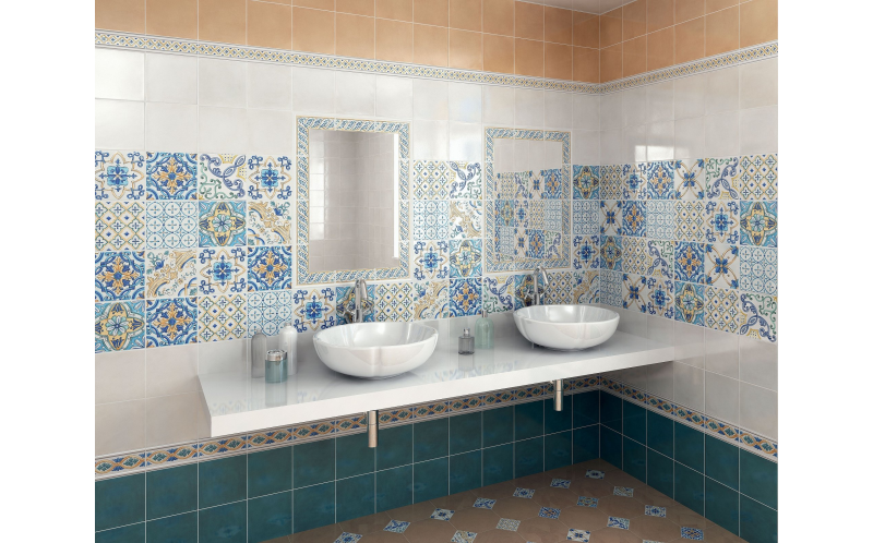 Настенная плитка Альба 5242 Зеленый Темный 20x20