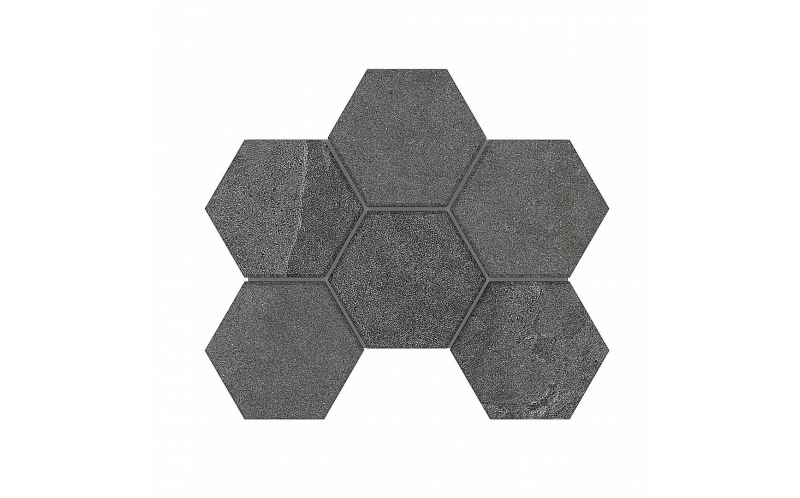 Мозаика Terra Anthracite LN03/TE03 Hexagon 25x28.5