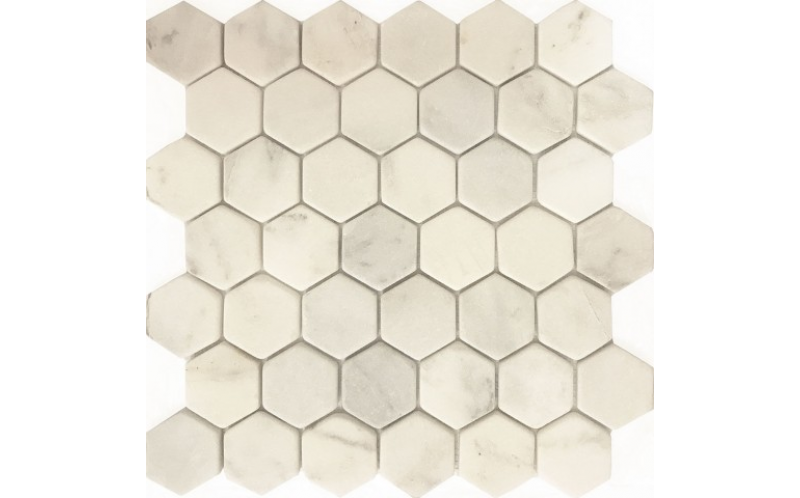 Мозаика из натурального камня Qs-Hex004-48T/10 (чип 48X48X10 мм) 30,5x30,5