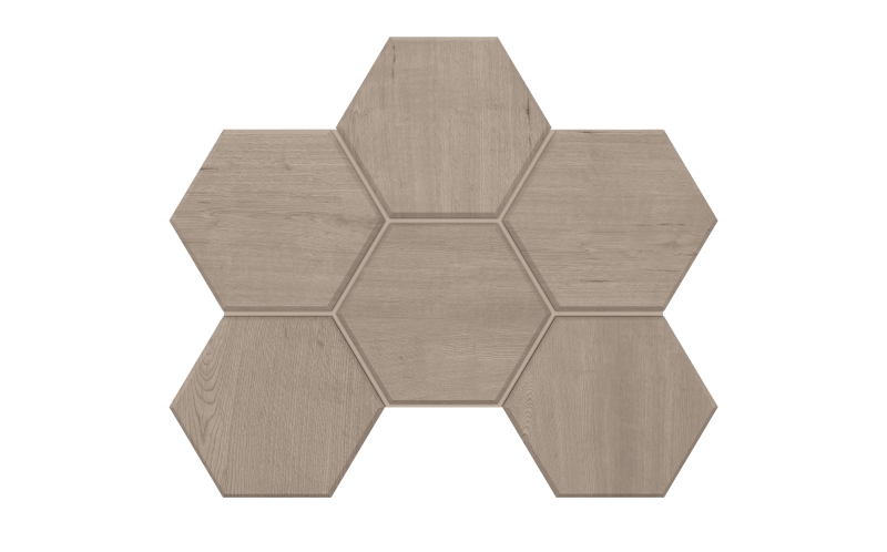 Мозаика Classic Wood Light Grey Hexagon CW01 25x28.5