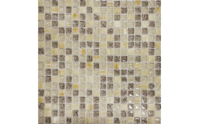 Стеклянная мозаика с камнем Qsg-011-15/8 (чип 15X15X8 мм) 30,5x30,5
