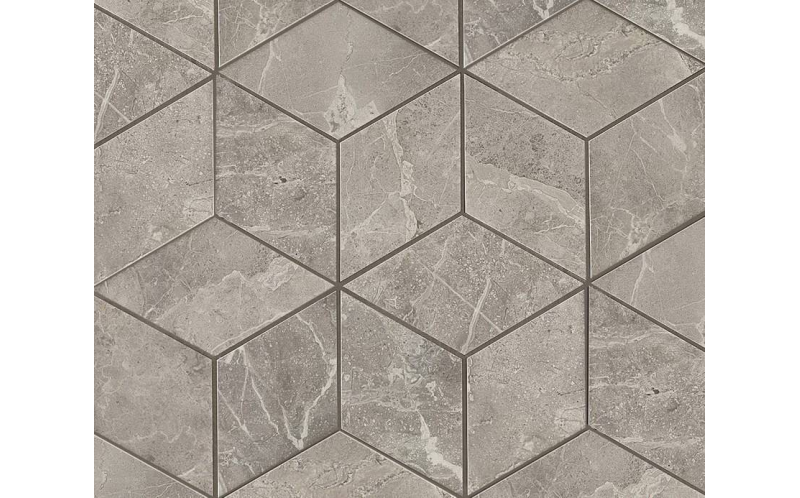 Мозаика Marvel Pro Grey Fleury Mosaico Esagono Lappato (ADVO) 30x35