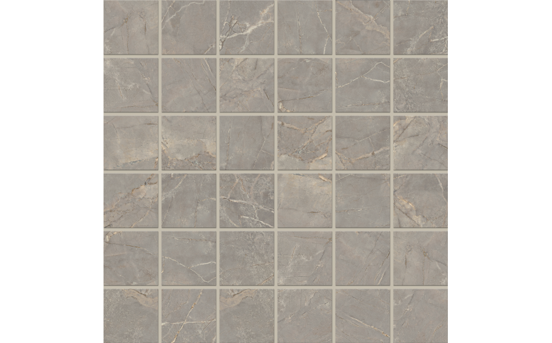 Мозаика BR03 Bernini Grey полированная (5х5) 30x30