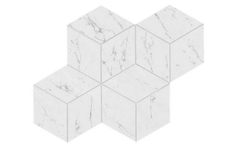 Мозаика Carrara Pure Mosaico Esagono Lappato (AS2J) 30x35