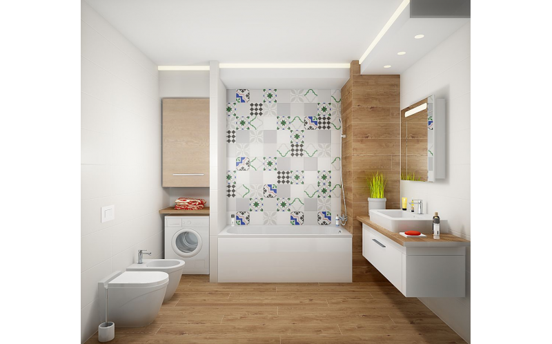 Настенная плитка Ателье 5183 Калейдоскоп Пепельный (1.04М 26Пл) 20x20