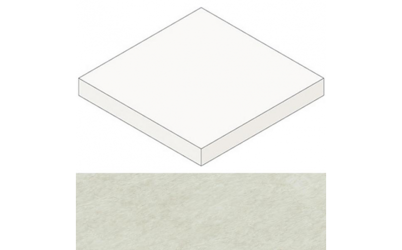 Ступень Marvel Edge Imperial White Scalino Ang. Lappato (AFC5) 33x33