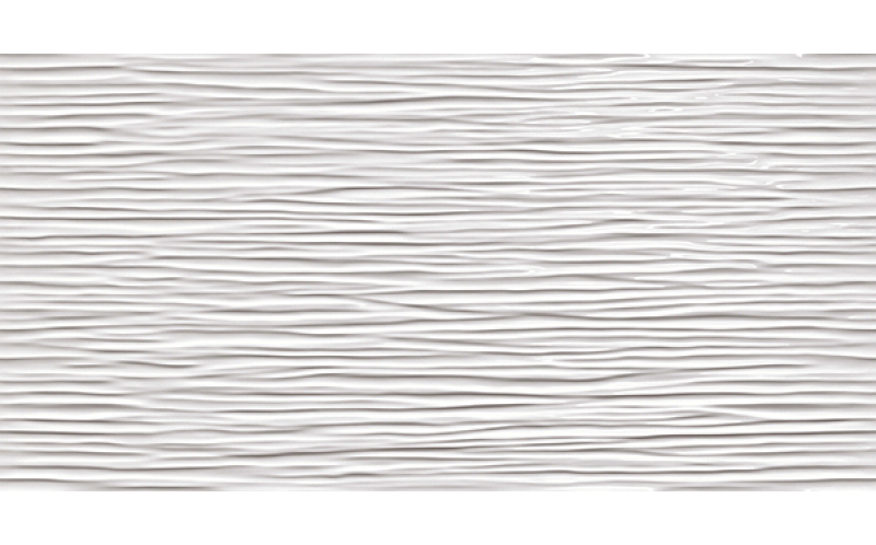Настенная плитка 3D Wall Wave White Glossy (8DWG) 40x80