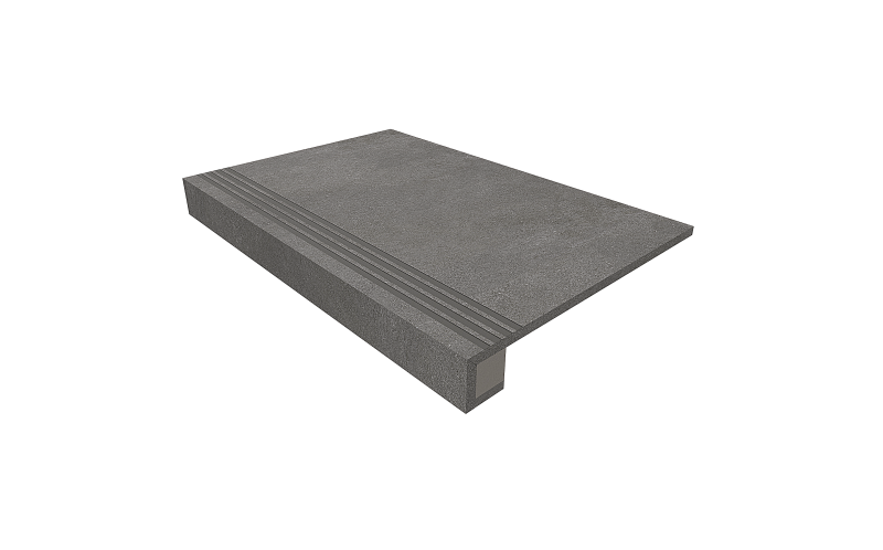 Ступень комплект Luna Anthracite LN03 33x120 неполированная+Подступенок 14.5x120