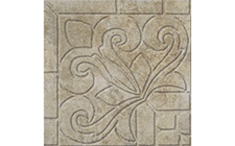 Apogeo Angolo Lobi Rilievo In Tinta Golden 17.25*17.25