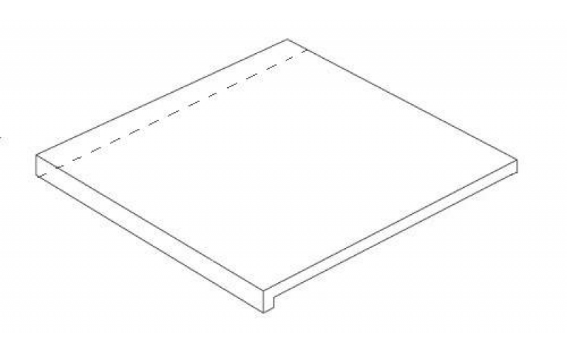 Ступень Marvel Dream Bianco F. Scalino Ang. Sx Lp (AO9Z) 33x33
