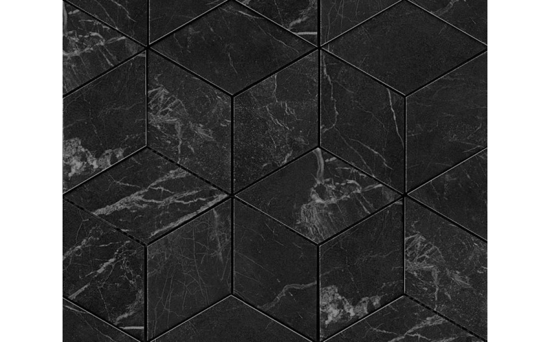 Мозаика Marvel Pro Noir St. Laurent Mosaico Esagono Lappato Advp (ADVP) 30x35