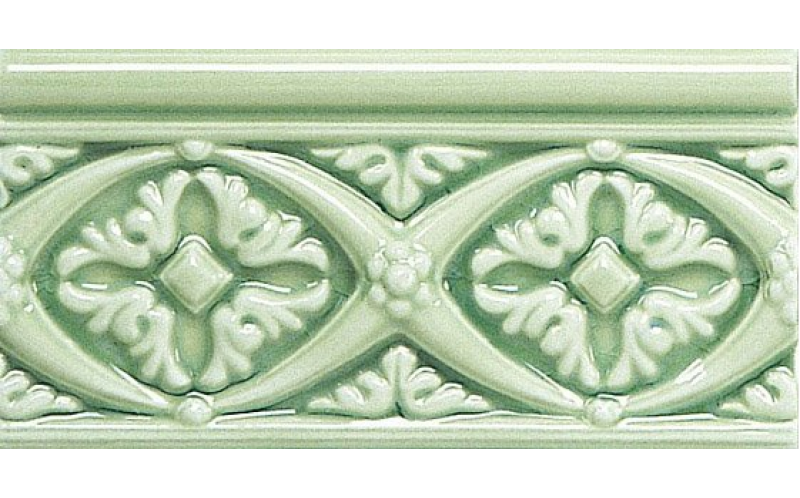 Бордюр Adex Relieve Bizantino C/C Verde Claro (ADMO4005) 7,5x15