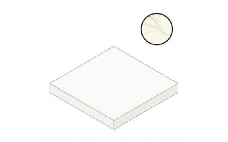 Ступень Marvel Shine Calacatta Imperiale Scalino Angolare (A55A) 33x33