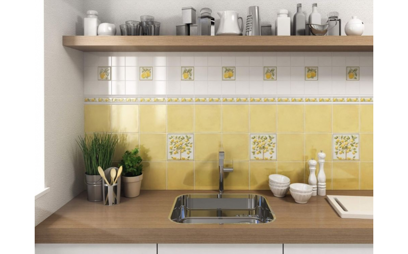 Настенная плитка Альба 5242 Зеленый Темный 20x20