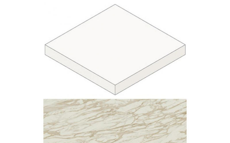 Ступень Marvel Edge Royal Calacatta Scalino Ang. Lappato (AFC4) 33x33