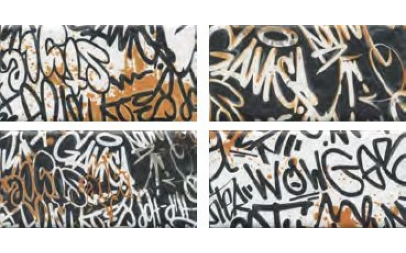 Панно Граффити OP\A210\4X\19060 4 Части 20x39,6