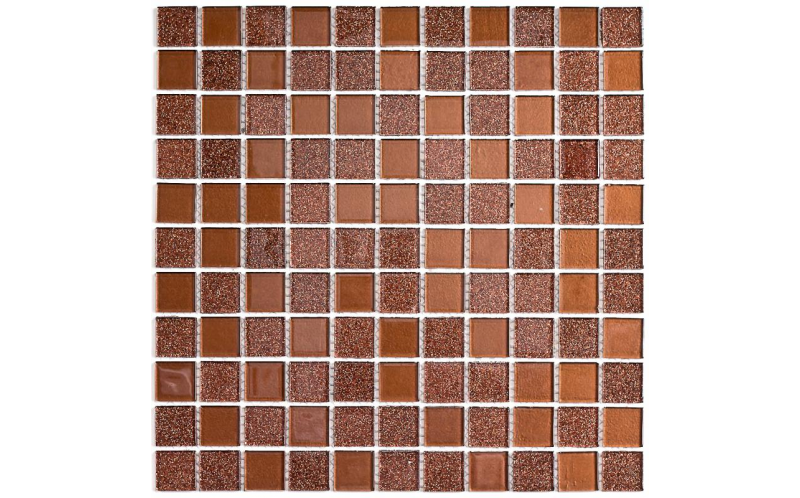 Мозаика Shine Brown (Чип 25X25X4 Мм) 30X30