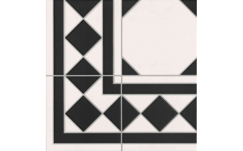 Настенная плитка Oxford Negro Esquina 33x33