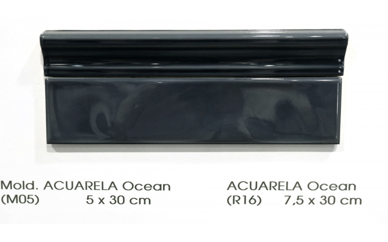 Настенная плитка Acuarela Ocean 7,5x30