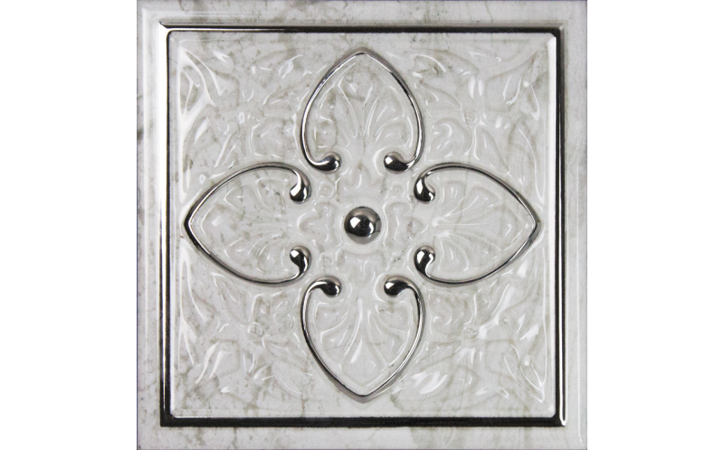 Декор Dec Armonia Petra Brillo Bisel Silver, A 15X15
