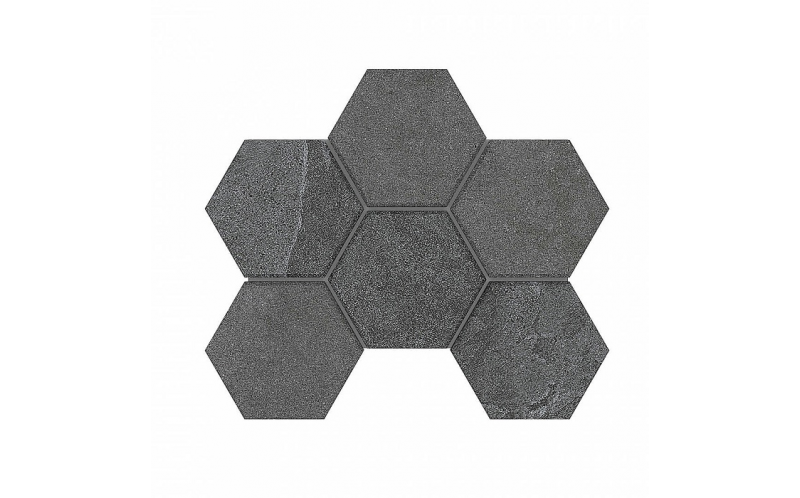 Мозаика Luna Anthracite LN03/TE03 Hexagon неполированный 25x28.5