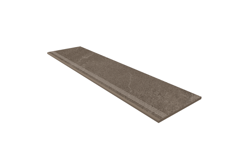 Ступень Gabbro Anthracite GB03 30x120 Непол. (с насечками)