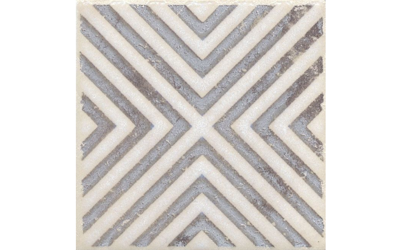 Декор Амальфи STG\A403\1266 Орнамент Коричневый 9,9x9,9