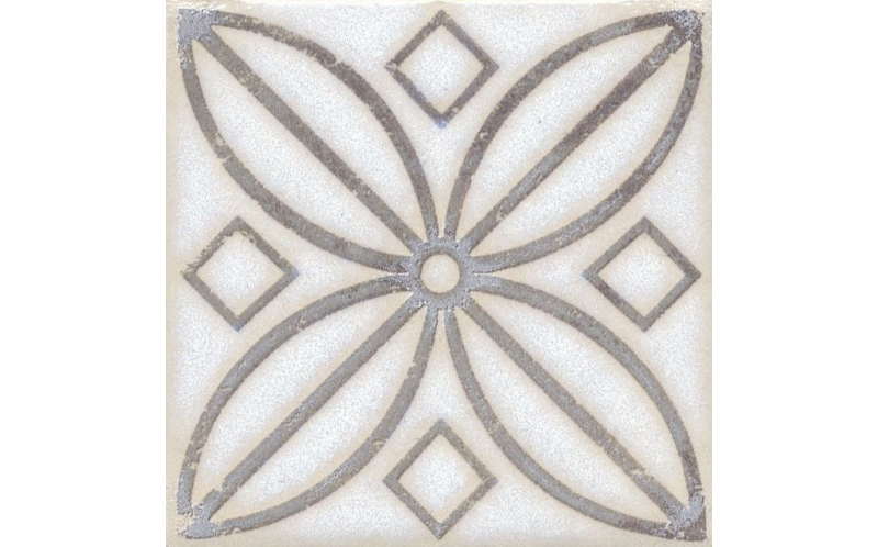 Декор Амальфи STG\A402\1266 Орнамент Коричневый 9,9x9,9