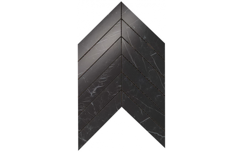 Мозаика Nero Marquina Chevron Wall (9SCN) 25x30,5