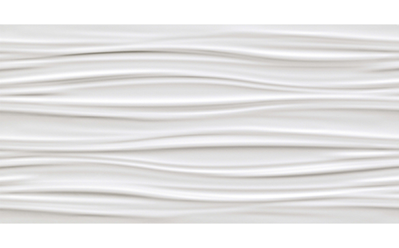 Настенная плитка 3D Wall Ribbon White Matt. (8SBW) 40x80