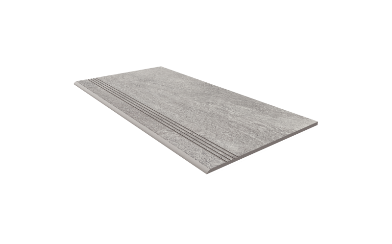 Ступень TN01 Grey неполированная с насечками 30x60