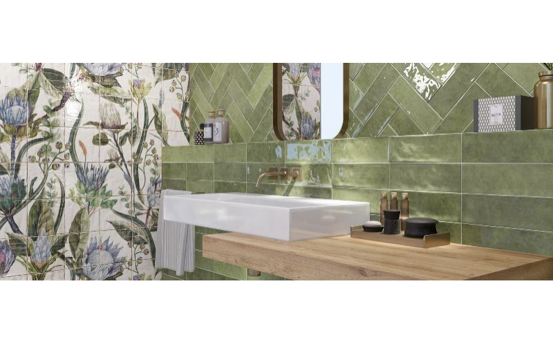 Настенная плитка Cinque Terre Emerald 10x30