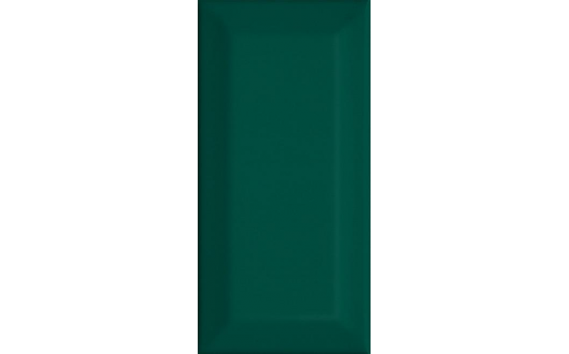 Настенная плитка Клемансо 16058 Зеленый Грань 7,4x15