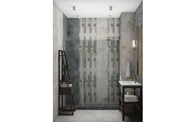 Настенная плитка Джардини 14024R Серый Темный Обрезной 40x120