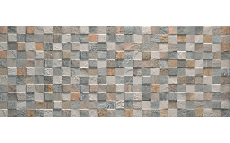 Настенная Плитка Mosaico Lithos Grey 3D 32X80,5