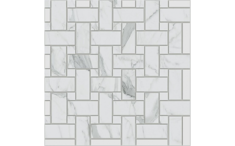 Мозаика Montis White MN01 Intreccio полированный 33x33