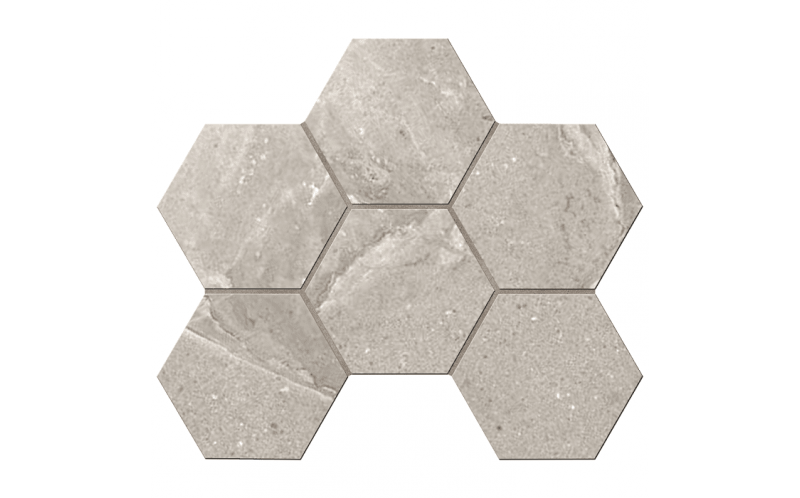 Мозаика Kailas Light Brown Hexagon KA03 неполированная 25x28,5