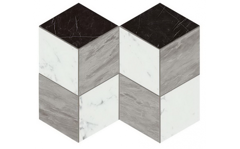 Мозаика Mosaico Esagono Geo Cold Lappato (AS2L) 25,4x35,2