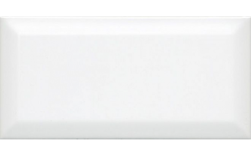 Настенная плитка Бланше 19040 Белый Грань 9,9x20