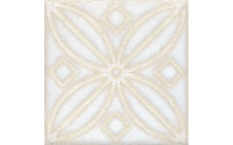 Декор Амальфи STG\B402\1266 Орнамент Белый 9,9x9,9