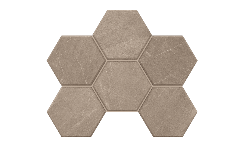 Мозаика Gabbro Grey Hexagon GB02 25x28.5