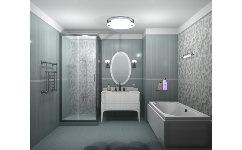 Бордюр Монфорте LSA013R Белый Структура Обрезной 3,4x40