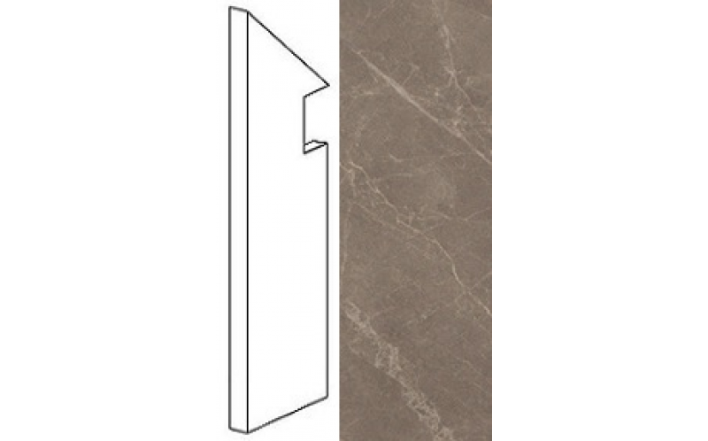 Плинтус Marvel Edge Gris Supreme Battiscopa Sag.sx (AFB0) 7,2x30