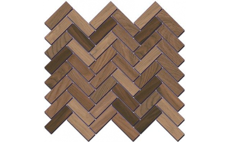 Декор Селект Вуд SG194\002 Бежевый Темный Мозаичный 33x33